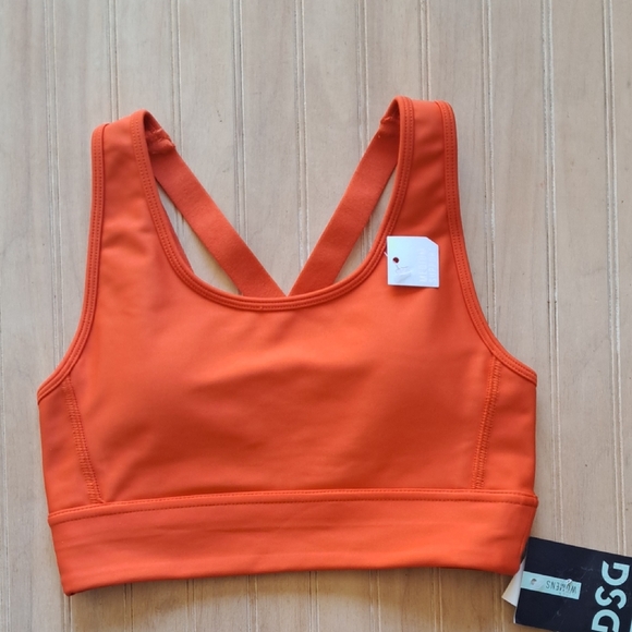 DSG Other - NWT DSG Ginger Orange Strappy Compression Sports Bra Moisture-Wicking 4-W